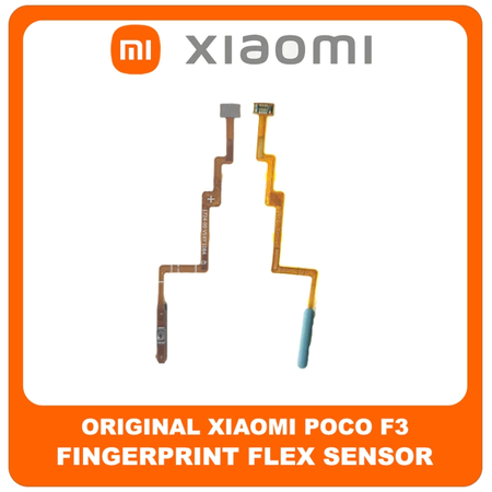 Γνήσια Original Xiaomi Poco F3, Poco F3 (M2012K11AG) Fingerprint Flex Sensor Αισθητήρας Δακτυλικού Αποτυπώματος Deep Ocean Blue Μπλε​ (Service Pack By Xiaomi)