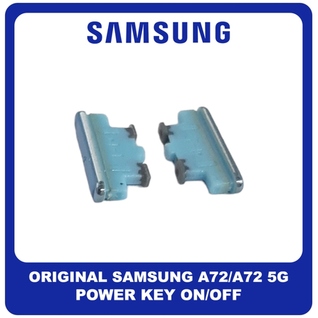 Γνήσια Original Samsung Galaxy A72 (SM-A725F, SM-A725F/DS), A72 5G (SM-A726B, SM-A726B/DS) Power Key On/Off Πλήκτρo Εκκίνησης Awesome Blue Μπλε GH98-46285B​ (Service Pack By Samsung)