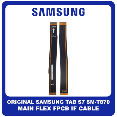 Γνήσια Original Samsung Galaxy Tab S7 T870 11" (SM-T870, SM-T875, SM-T876B) Main Flex FPCB IF Cable Motherboard Connector Κεντρική Καλωδιοταινία GH59-15314A (Service Pack By Samsung)