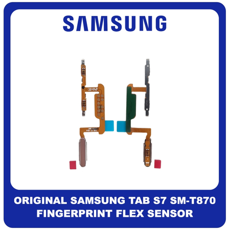 ​Γνήσια Original Samsung Galaxy Tab S7 T870 11" (SM-T870, SM-T875, SM-T876B) Fingerprint Flex Sensor Αισθητήρας Δακτυλικού Αποτυπώματος Mystic Bronze GH96-13643C​ (Service Pack By Samsung)