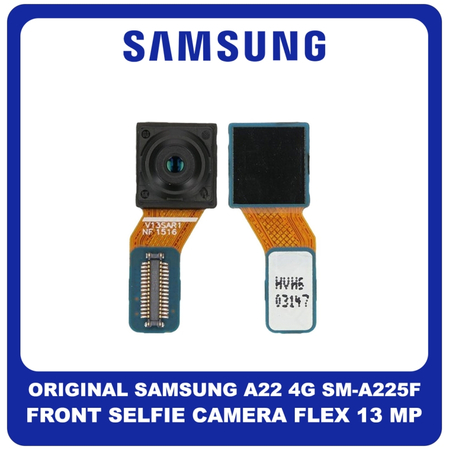 Γνήσια Original Samsung Galaxy A22 4G, A 22 4G (SM-A225F, SM-A225F/DS) Front Selfie Camera Flex Μπροστινή Κάμερα 13 MP, f/2.2, (wide), 1/3.1", 1.12µm GH96-14445A​ (Service Pack By Samsung)