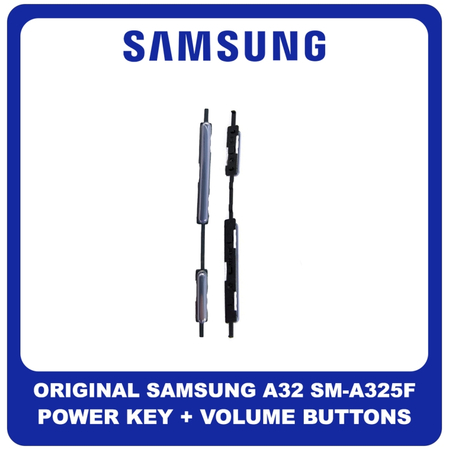 Γνήσια Original Samsung Galaxy A32, A 32 (SM-A325F, SM-A325F/DS) Power Key Flex Cable On/Off + Volume Key Buttons Καλωδιοταινία Πλήκτρων Εκκίνησης + Έντασης Ήχου Awesome Violet Βιολετή GH64-08389D (Service Pack By Samsung)