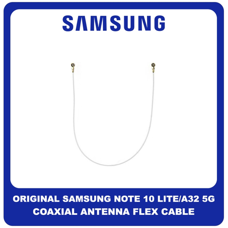 Γνήσια Original Samsung Galaxy Note 10 Lite (SM-N770F, SM-N770F), A32 5G (SM-A326B, SM-A326B/DS) Coaxial Antenna Signal Module Flex Cable Ομοαξονικό Καλώδιο Κεραίας 113mm White Άσπρο GH39-02057A (Service Pack By Samsung)