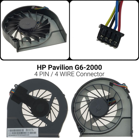 Ανεμιστήρας hp Pavilion g6-2000 4pin