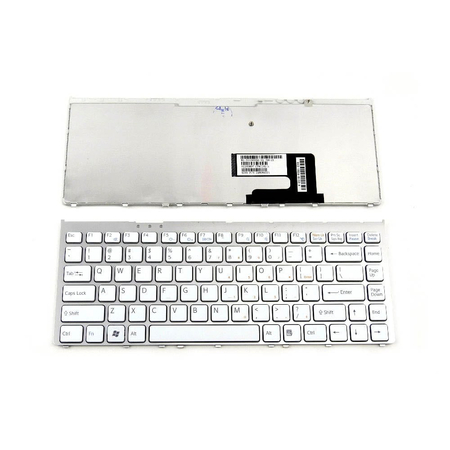 Πληκτρολόγιο Sony Vaio vgn-fw Λευκό με Frame