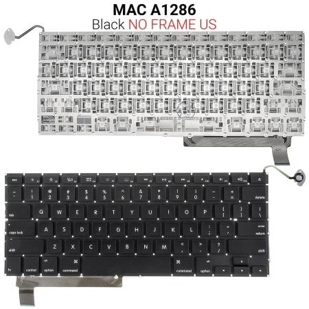 Πληκτρολογιο mac A1286 Horizontal Enter us