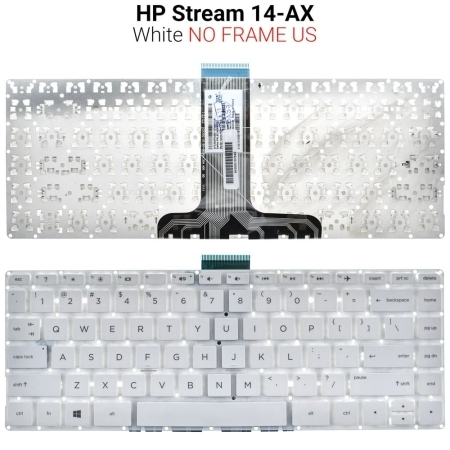 Πληκτρολόγιο hp Stream 14-ax Λευκό