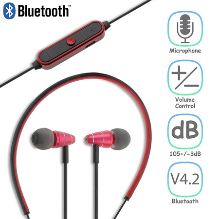 Stereo hi-fi Bluetooth stn-780 red