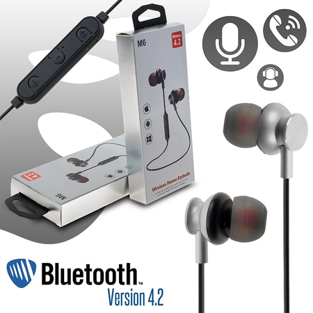 Bt Stereo Handsfree m6 Silver