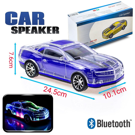 Ηχείο-Αυτοκίνητο Bluetooth με led Μπλε