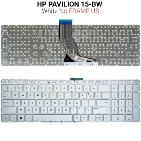 Πληκτρολόγιο hp Pavilion 15-bw White no Frame us