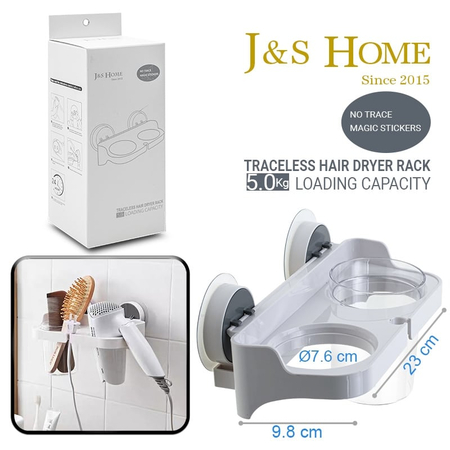 Traceless Hair Dryer Rack j&s Home