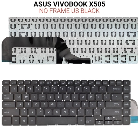 Πληκτρολόγιο Asus Vivobook X505 no Frame us