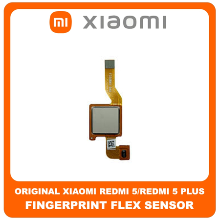​Γνήσια Original Xiaomi Redmi 5 Plus (Redmi Note 5) (MEG7, MEI7) Fingerprint Flex Sensor Αισθητήρας Δακτυλικού Αποτυπώματος Gold Χρυσό (Service Pack By Xiaomi)