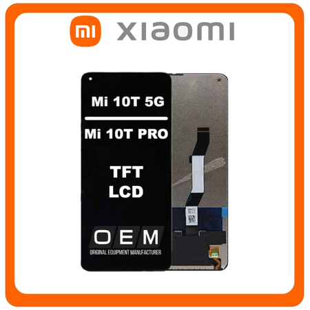 HQ OEM Συμβατό Για Xiaomi Mi 10T 5G (M2007J3SY), Mi 10T Pro 5G (M2007J3SG) IPS LCD Display Screen Assembly Οθόνη + Touch Screen Digitizer Μηχανισμός Αφής Black Μαύρο (Grade AAA+++)