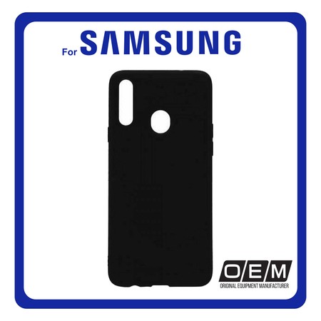 Θήκη Πλάτης - Back Cover, Silicone Σιλικόνη Solid TPU Black Μαύρο For Samsung A10S