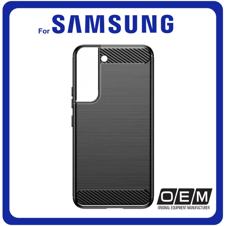 Θήκη Πλάτης - Back Cover, Silicone Σιλικόνη Armor Carbon TPU Black Μαύρο For Samsung S22 Plus 5G