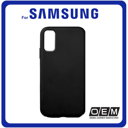 Θήκη Πλάτης - Back Cover, Silicone Σιλικόνη Matt TPU Black Μαύρο For Samsung S20