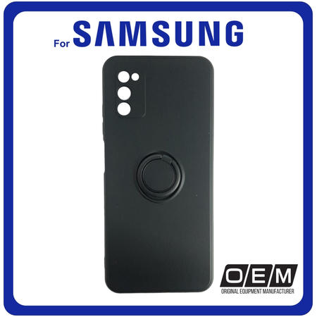 Θήκη Πλάτης - Back Cover, Silicone Σιλικόνη Finger Grip Black Μαύρο For Samsung S20 FE/S20 FE 5G