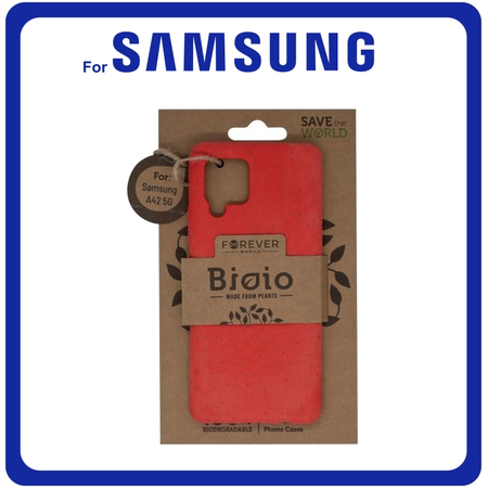 Forever Bioio Θήκη Πλάτης - Back Cover, Red Κόκκινο For Samsung A42 5G