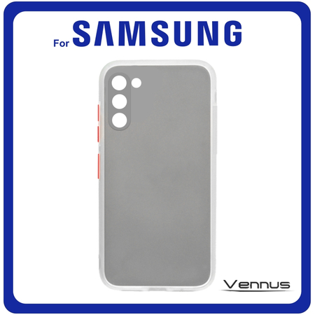 Vennus Θήκη Πλάτης - Back Cover, Silicone Σιλικόνη TPU Silver Ασημί For Samsung S21 Plus 5G