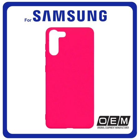 Θήκη Πλάτης - Back Cover, Silicone Σιλικόνη TPU Pink Ροζ For Samsung S21 Plus 5G