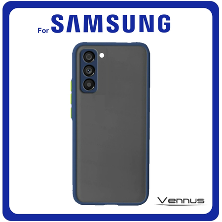 Vennus Θήκη Πλάτης - Back Cover, Silicone Σιλικόνη TPU Navy Blue Μπλε For Samsung S21