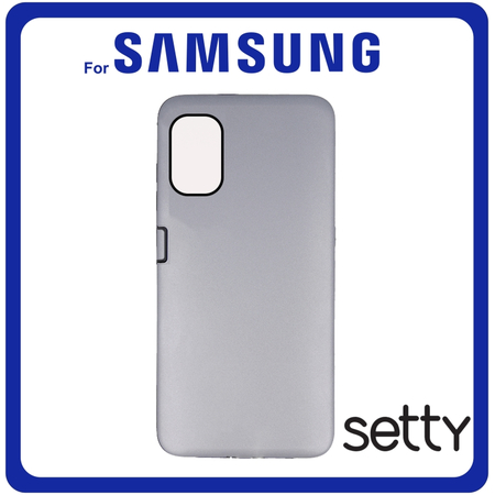 Setty Θήκη Πλάτης - Back Cover, Silicone Σιλικόνη TPU Silver Ασημί For Samsung A03S