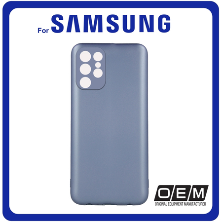 Θήκη Πλάτης - Back Cover, Silicone Σιλικόνη TPU Metallic Light Blue For Samsung S22 Ultra