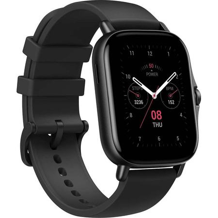 Γνήσια Original Amazfit GTS 2 Aluminium 43mm, Smartwatch Ρολόι Midnight Black Μαύρο 57983102239 (Blister Pack By Amazfit)