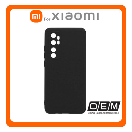 Θήκη Πλάτης - Back Cover, Silicone Σιλικόνη Matt TPU Black Μαύρο For Xiaomi Mi Note 10 Lite