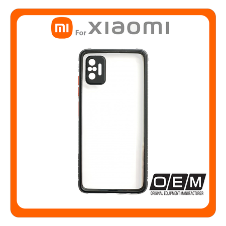 Θήκη Πλάτης - Back Cover, Silicone Σιλικόνη Defender Hybrid TPU Black Μαύρο For Xiaomi Redmi Note 10 Pro/Note 10 Pro Max