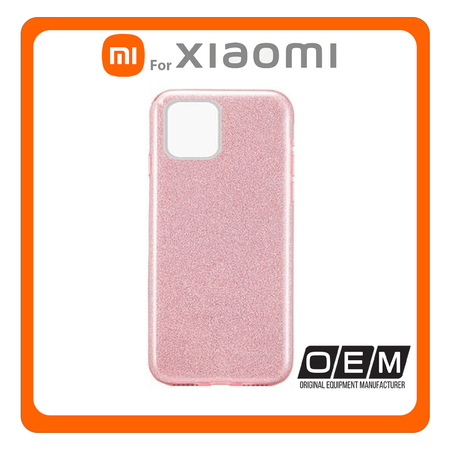 Θήκη Πλάτης - Back Cover, Silicone Σιλικόνη Glitter TPU Pink Ροζ For Xiaomi Mi 11 Lite 4G/5G/11 Lite 5G NE