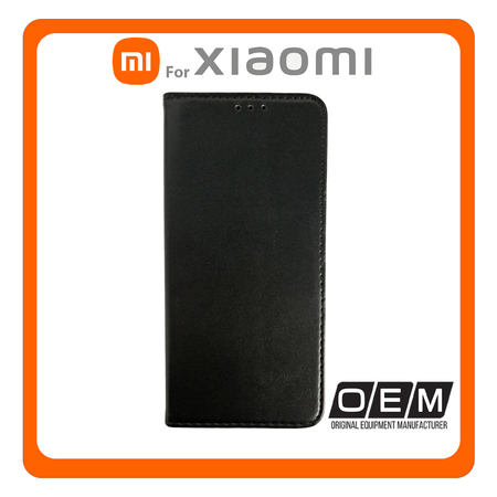 Θήκη Book Magnetic Leather Δερματίνη Black Μαύρο For Xiaomi Redmi Note 11 Pro 4G/5G