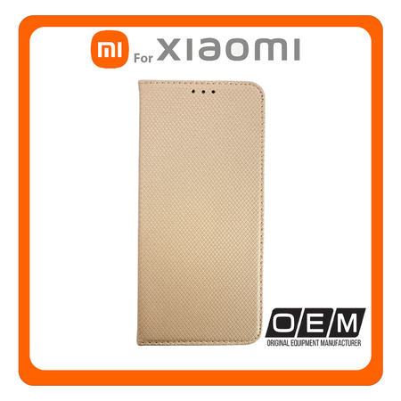 Θήκη Book Magnetic Gold Χρυσό For Redmi Note 11 Pro Plus 5G/Redmi Note 11 Pro 5G (China)