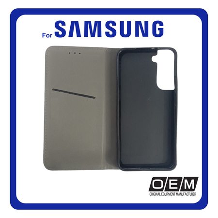 Θήκη Book, Magnetic Leather Δερματίνη Black Μαύρο For Samsung S22 Plus 5G