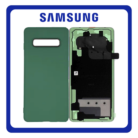 HQ OEM Συμβατό Για Samsung Galaxy S10+, Galaxy S10 Plus (SM-G975F, SM-G975U) Rear Back Battery Cover Πίσω Κάλυμμα Καπάκι Πλάτη Μπαταρίας Prism Green Πράσινο (Grade AAA+++)