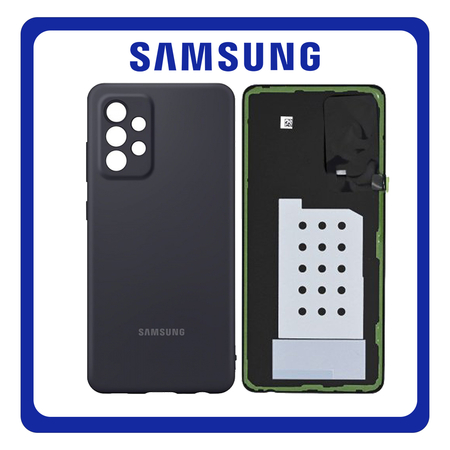 HQ OEM Συμβατό Για Samsung Galaxy A52 (SM-A525F, SM-A525F/DS) Rear Back Battery Cover Πίσω Κάλυμμα Καπάκι Πλάτη Μπαταρίας Awesome Black Μαύρο (Grade AAA+++)