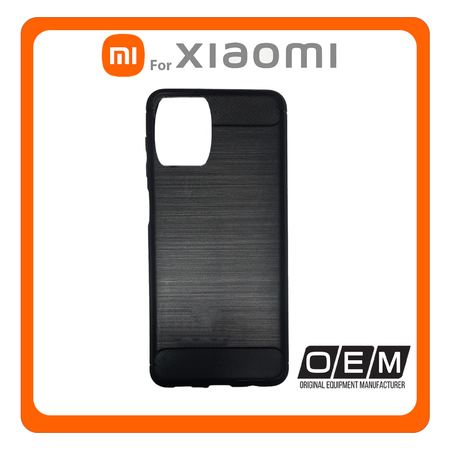 Θήκη Πλάτης - Back Cover, Silicone Σιλικόνη Carbon Black Μαύρο For Xiaomi Redmi Note 10 Pro/Note 10 Pro Max