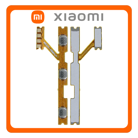 HQ OEM Συμβατό Για Xiaomi Redmi 9A (M2006C3LG, M2006C3LI), Redmi 9C (M2006C3MG, M2006C3MT) Power Key Flex Cable On/Off + Volume Key Buttons Καλωδιοταινία Πλήκτρων Εκκίνησης + Έντασης Ήχου (Grade AAA+++)