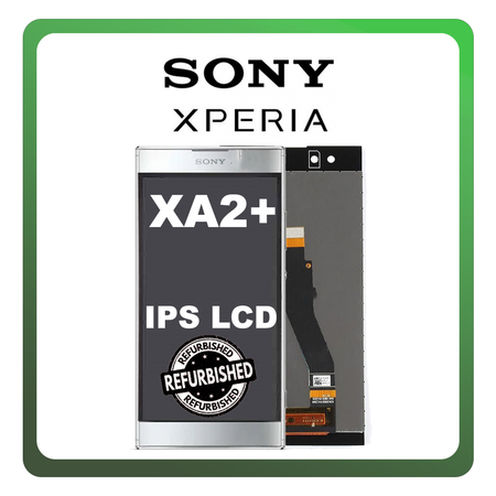 New Refurbished Sony Xperia XA2 Plus, Xperia XA2+ (H4413, H4493, H3413) IPS LCD Display Screen Assembly Οθόνη + Touch Screen Digitizer Μηχανισμός Αφής White Άσπρο