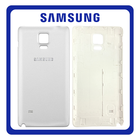 HQ OEM Συμβατό Για Samsung Galaxy Note 4 (SM-N910C, SM-N910S) Rear Back Battery Cover Πίσω Κάλυμμα Καπάκι Πλάτη Μπαταρίας White Άσπρο (Grade AAA+++)