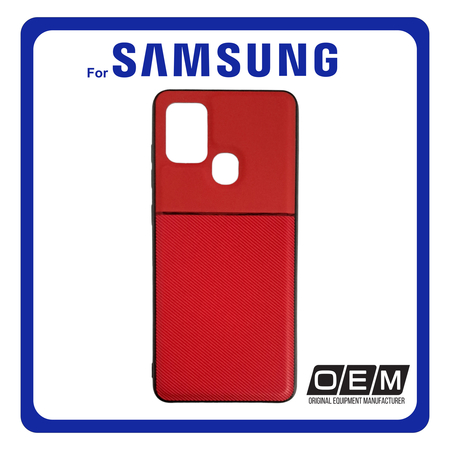 Θήκη Πλάτης - Back Cover, Silicone Σιλικόνη Elegance TPU Red Κόκκινο For Samsung A21s
