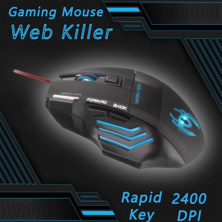 Rgb Gaming Mouse web Killer 2400 dpi 7 Πλήκτρων