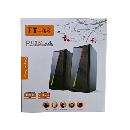 FT-A3 Prime USB Multimedia Speaker Movable Lights Ηχεία Υπολογιστή