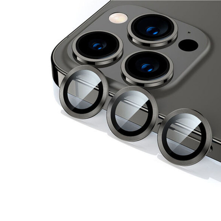 Camera Lens Tempered Glass Detech, για Iphone 13 pro / 13 pro Max, Μαυρο - 52711