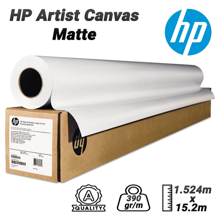 Hp Χαρτί Καμβά  152.4cm x 15.2m 390gr/m Matte