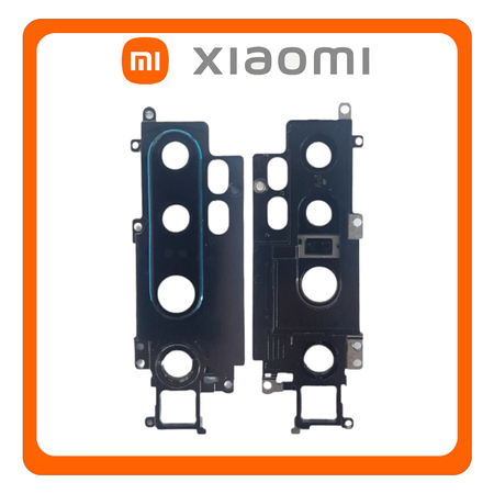 Original Γνήσιο Xiaomi Mi Note10 , Mi Note 10 (M1910F4G) Rear Back Camera Frame Πίσω Πλαίσιο Κάμερας + Lens Τζαμάκι Κάμερας Aurora Green Πράσινο (Service Pack By Xiaomi)