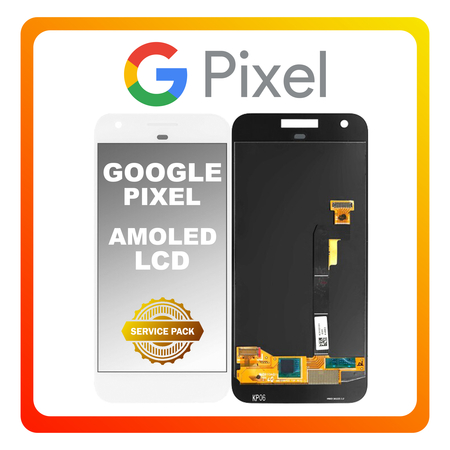 Γνήσια Original Google Pixel, AMOLED LCD Display Screen Assembly Οθόνη + Touch Screen Digitizer Μηχανισμός Αφής White Άσπρο G-2PW4200 (Service Pack By Google)