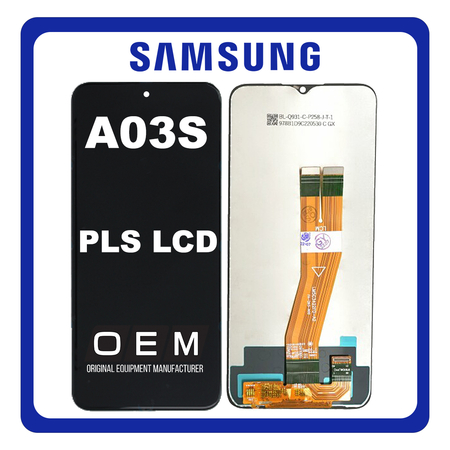 HQ OEM Συμβατό Για Samsung Galaxy A03s (SM-A037G) EU Version PLS LCD Display Screen Assembly Οθόνη + Touch Screen Digitizer Μηχανισμός Αφής Black Μαύρο (Premium A+)